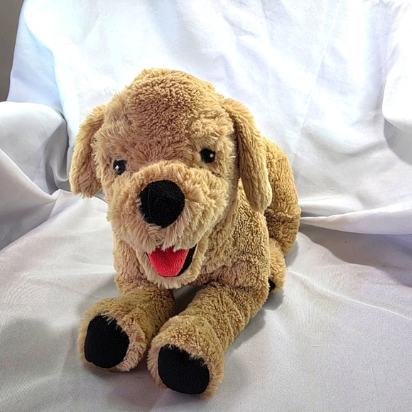 LotFancy Golden Retriever Dog Cuddler Plush Stuffed Toy Sewn Eyes Floppy 16 Inch - Picture 1 of 10